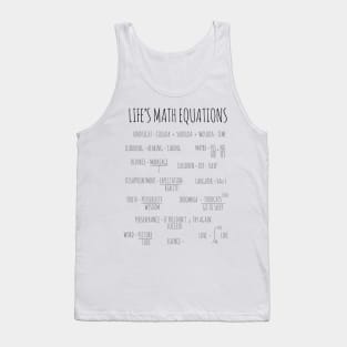 Life's Math Equations Tank Top